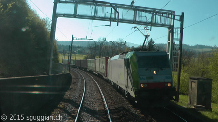 Vista dalla cabina - BLS Re 486